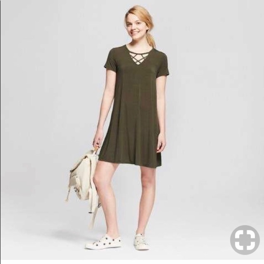 Mossimo Supply Co. strappy neck t-shirt dress
